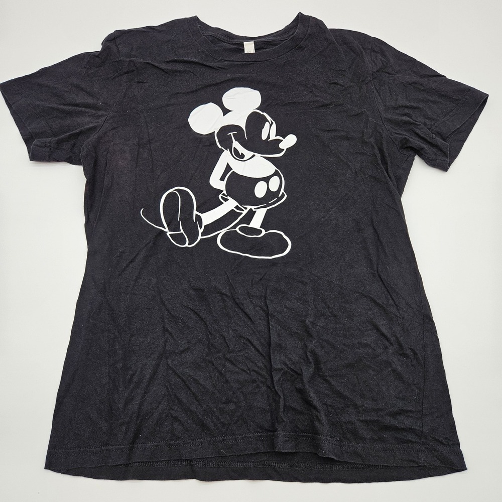 Bella Canvas‎ Disney Mickey Mouse Graphic Tee Black Size L
